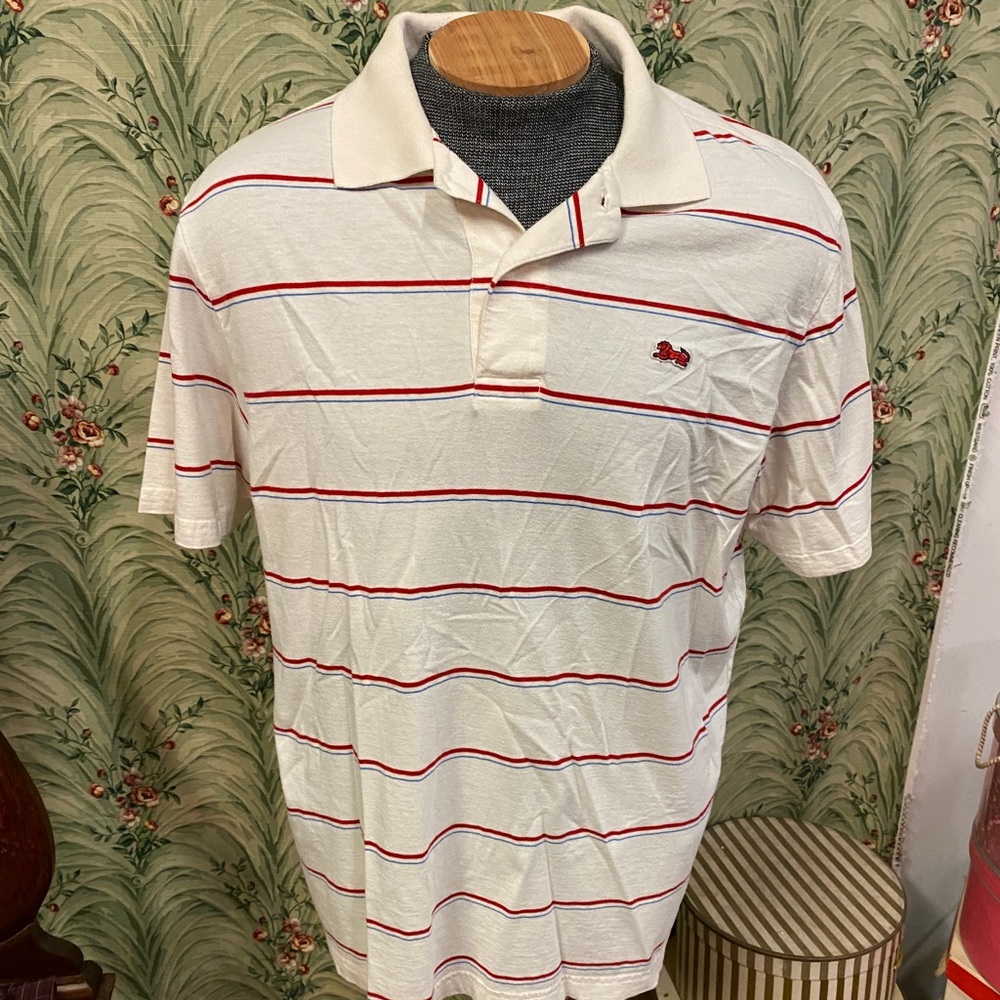 Lion Brand striped polo shirt